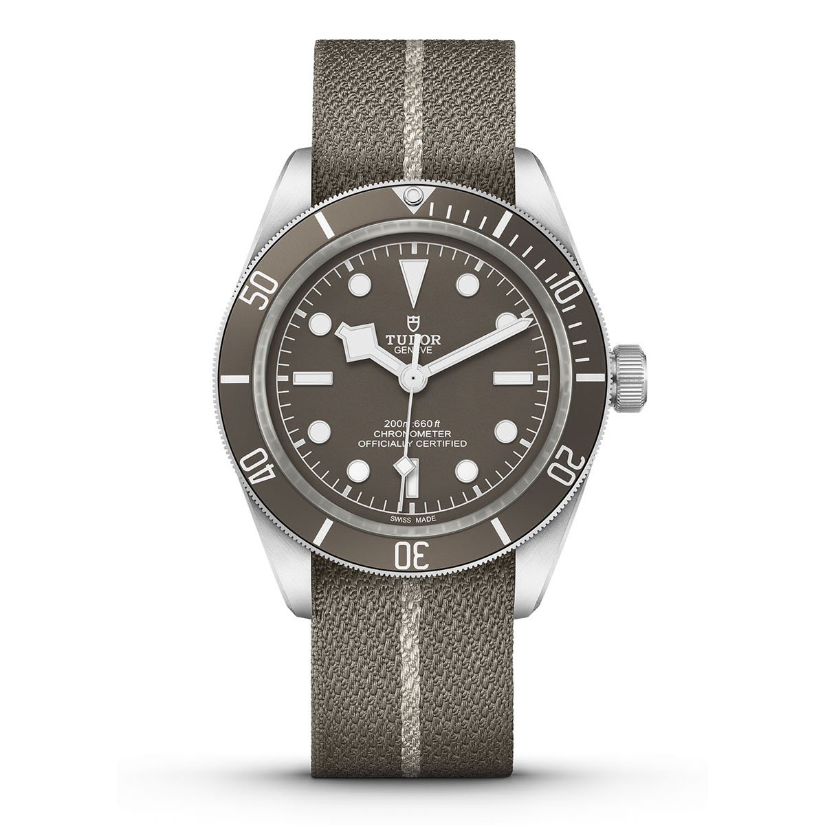 Tudor-79010SG.jpeg Tudor Black Bay Fifty-Eight 39mm 79010SG Taupe Domed Dial Fabric Strap - Image 1