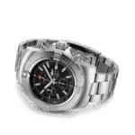 Breitling A13375101B1A1 Super Avenger Chronograph 48 Stainless Steel Black Dial Watch - Image 3