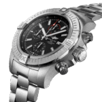 Breitling A13375101B1A1 Super Avenger Chronograph 48 Stainless Steel Black Dial Watch - Image 2