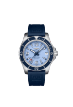 Breitling A17316D81C1S1 Ladies Superocean Automatic 36 Stainless Steel Light Blue Dial Watch