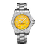 Breitling A17331101I1A1 Avenger II Seawolf Stainless Steel 45mm Yellow Dial