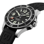 Breitling A17366021B1S2 Superocean Automatic 42 Stainless Steel 42mm Volcano Black Dial - Image 3