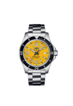 Breitling A17367021I1A1 Superocean Automatic 44 Stainless Steel 44mm Yellow Dial