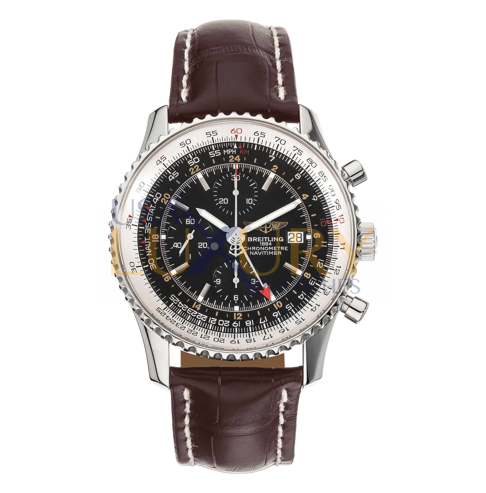 a24322-pre-owned-breitling-navitimer-world-stainless-steel-automatic-VBG9701209.png Breitling A2432212 Navitimer World Men’s Watch - Image 1
