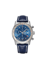 Breitling A24322121C1P1 Navitimer Chronograph GMT 46 Stainless Steel Blue Dial
