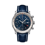 Breitling A24322121C2P1 Navitimer Chronograph GMT 46 Stainless Steel Blue Dial