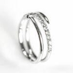 Nail Design Diamond 18K White Gold Women’s 3.07 TCW Ring