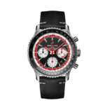 Breitling AB01211B1B1X1 Navitimer B01 Chronograph 43 Swissair Stainless Steel Black Dial