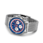 Breitling AB01212B1C1A1 Navitimer B01 Chronograph 43 PanAm Stainless Steel Blue Dial - Image 4
