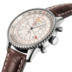 Breitling AB0441211G1P1 Navitimer B04 Chronograph GMT 48 Stainless Steel Mercury Silver Dial - Image 3
