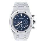 Audemars Piguet 25860ST.OO.1110ST.04 Royal Oak Chronograph 39mm Mens Kasparov Blue Dial Watch