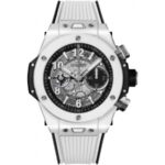 Hublot Big Bang UNICO 44mm White Ceramic Chronograph Watch HUB1280 421.HX.1170.RX