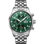 IWC Pilot’s Chronograph IW378006 Green Dial Stainless Steel Watch