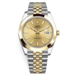 Rolex Datejust 126303-0010 Champagne Index Jubilee 41mm Steel and Yellow Gold Mens Watch