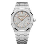Audemars Piguet Royal Oak 77450BC 34MM White Gold Silver Dial