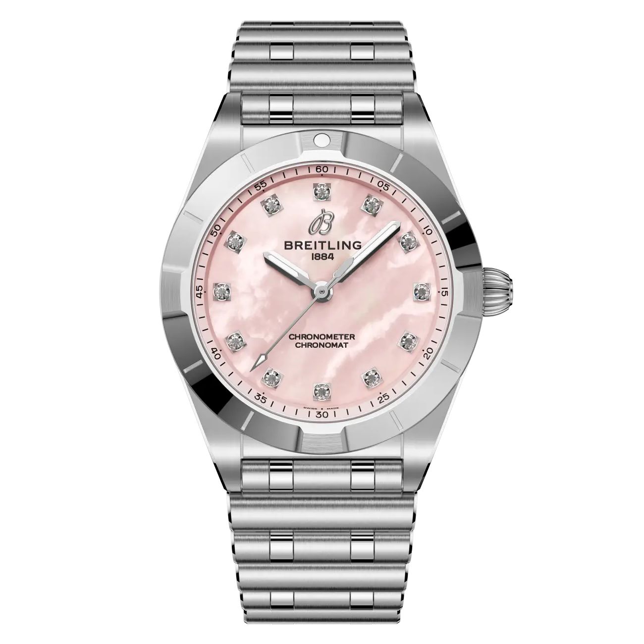 product172-breitling-chronomat-a72310101k1a1-28mm-2025-pink-diamond-dial-image1.jpg Breitling Chronomat A72310101K1A1 28MM 2025 Pink Diamond Dial - Image 1
