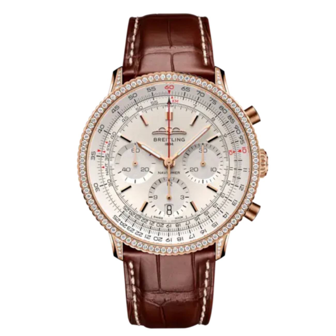 product200-breitling-navitimer-b01-chronograph-rb0139631g1p1-41mm-2025-gem-set-gold-image1.jpg Breitling Navitimer B01 Chronograph RB0139631G1P1 41MM 2025 Gem-Set Gold - Image 1