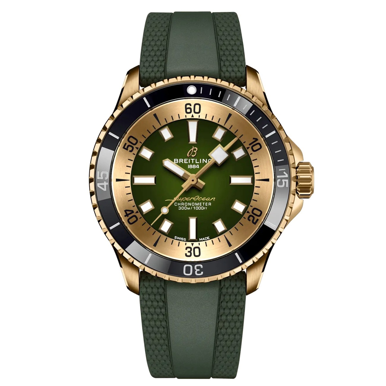 product224-breitling-superocean-n17375201l1s1-42mm-bronze-green-dial-rubber-strap-image1.jpg Breitling Superocean N17375201L1S1 42MM Bronze Green Dial Rubber Strap - Image 1