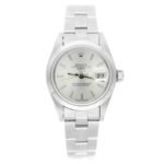 Rolex Date 69160 Silver Dial 26mm Stainless Steel Ladies Watch