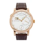 A. Lange & Söhne Saxonia 130.032F 45.9MM Rose Gold Silver Dial