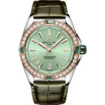 Breitling Super Chronomat U17356531L1P1 38MM Steel Gold Green Dial