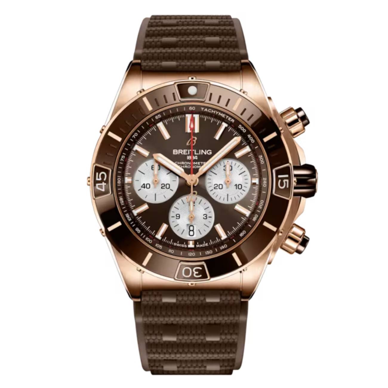 product298-breitling-super-chronomat-rb0136e31q1s1-44mm-2025-18k-red-gold-image1.jpg Breitling Super Chronomat RB0136E31Q1S1 44MM 18K Red Gold - Image 1