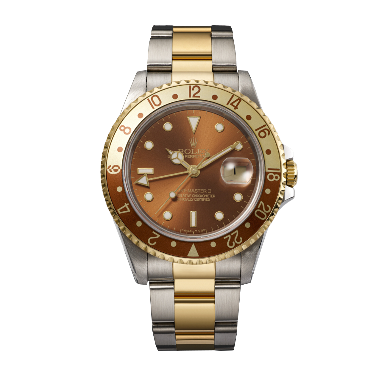 product314-rolex-gmt-master-ii-16713-40mm-1990-brown-dial-two-tone-image1.png Rolex GMT-Master II 16713 40MM Brown Dial Two-Tone - Image 1