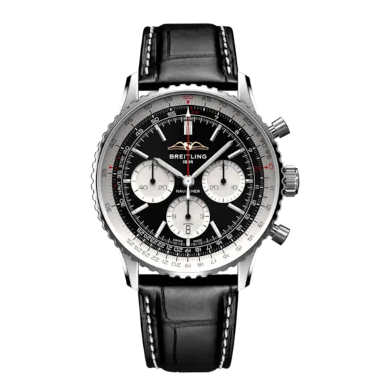 product341-breitling-navitimer-b01-chronograph-ab0138211b1p1-43mm-black-dial-stainless-steel-image1.jpg Breitling Navitimer B01 Chronograph AB0138211B1P1 43MM Black Dial Stainless Steel - Image 1