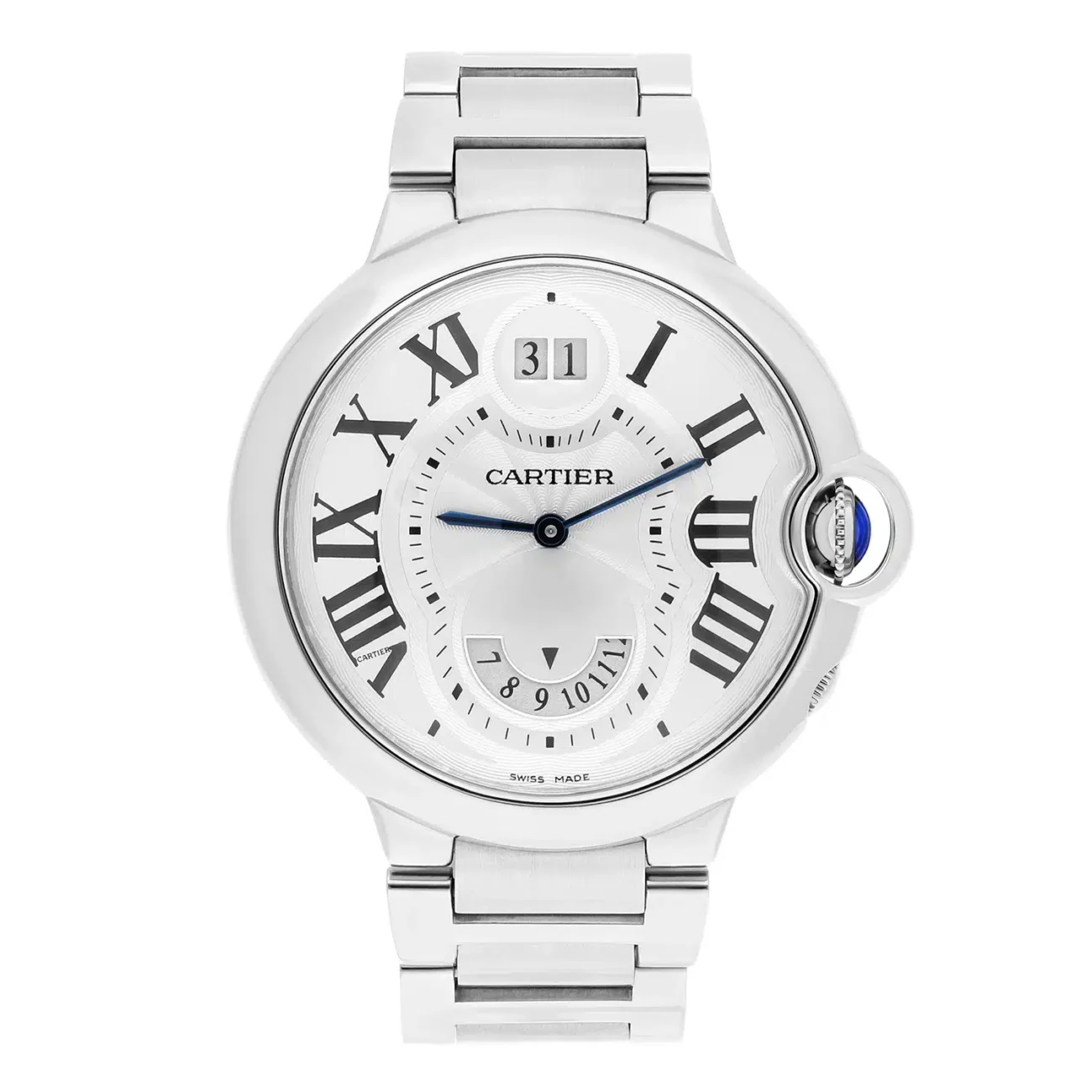 product388-cartier-ballon-bleu-w6920011-38mm-silver-dial-stainless-steel-watch-image1.webp Cartier Ballon Bleu W6920011 38MM Silver Dial Stainless Steel Watch - Image 1