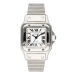 Cartier Santos Galbée W20054D6 24MM Silver Dial Stainless Steel
