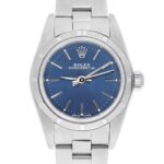 Rolex Oyster Perpetual 76030 26MM Blue Dial Stainless Steel Watch