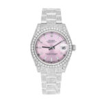 Rolex Datejust 178240 31MM Stainless Steel Pink Dial Diamond Custom