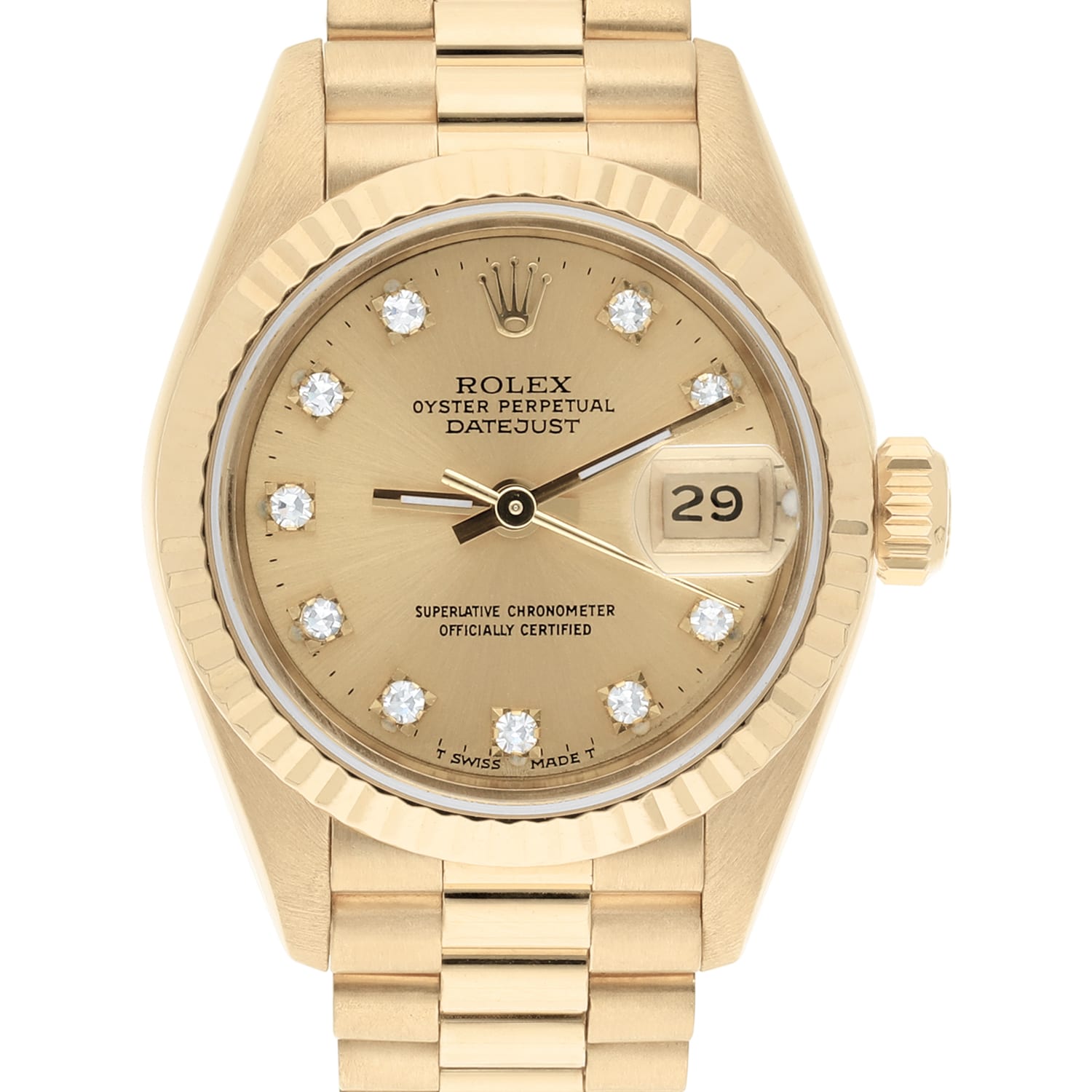 product420-rolex-lady-datejust-69178-26mm-1993-yellow-gold-champagne-dial-image1.jpg Rolex Lady-Datejust 69178 26MM Yellow Gold Champagne Dial - Image 1