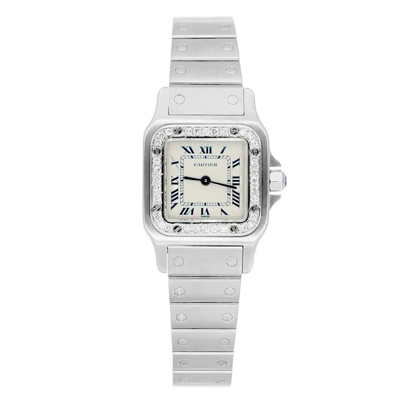 product435-cartier-santos-galbee-w20017d6-24mm-white-dial-diamond-bezel-image1.webp Cartier Santos Galbee W20017D6 24MM White Dial Diamond Bezel - Image 1