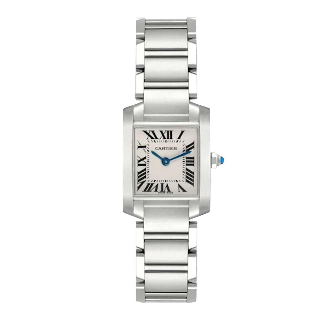 product450-cartier-tank-franaise-w51028q3-25mm-silver-stainless-steel-watch-image1.png Cartier Tank Française W51028Q3 25MM Silver Stainless Steel Watch - Image 1