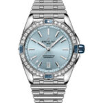 Breitling Chronomat A17356531C1A1 38MM Blue Dial Diamond Bezel