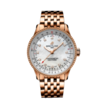 Breitling R17395211A1R1 Navitimer Automatic 35 18K Rose Gold Mother-Of-Pearl dial 35mm