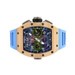 Richard Mille RM 11-02 Flyback Chronograph Dual Time Zone GMT Rose Gold Titanium Rubber Automatic Mens Watch - Image 2