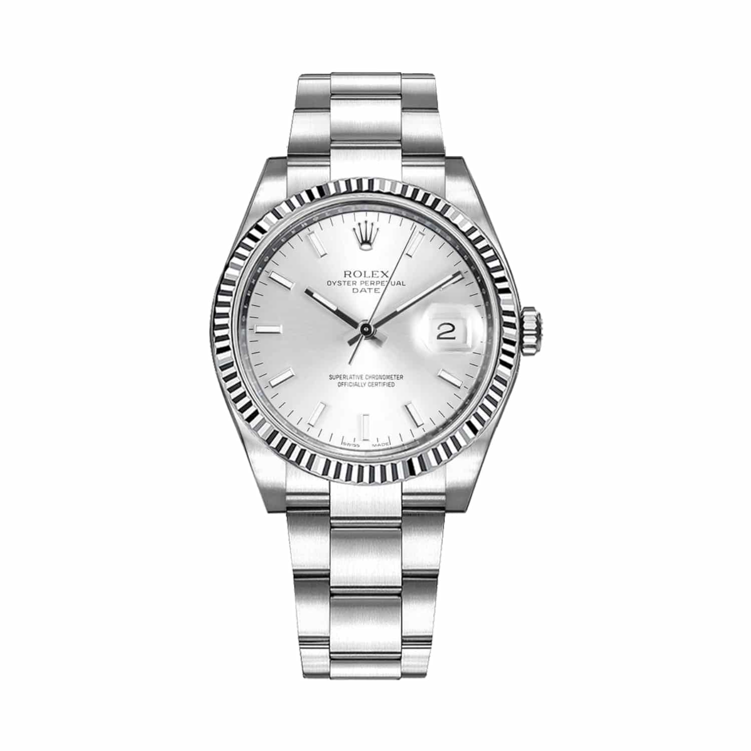 rolex-115234-0005-silver-dial.jpg Rolex 115234-0005 Oyster Perpetual Silver Dial - Image 1