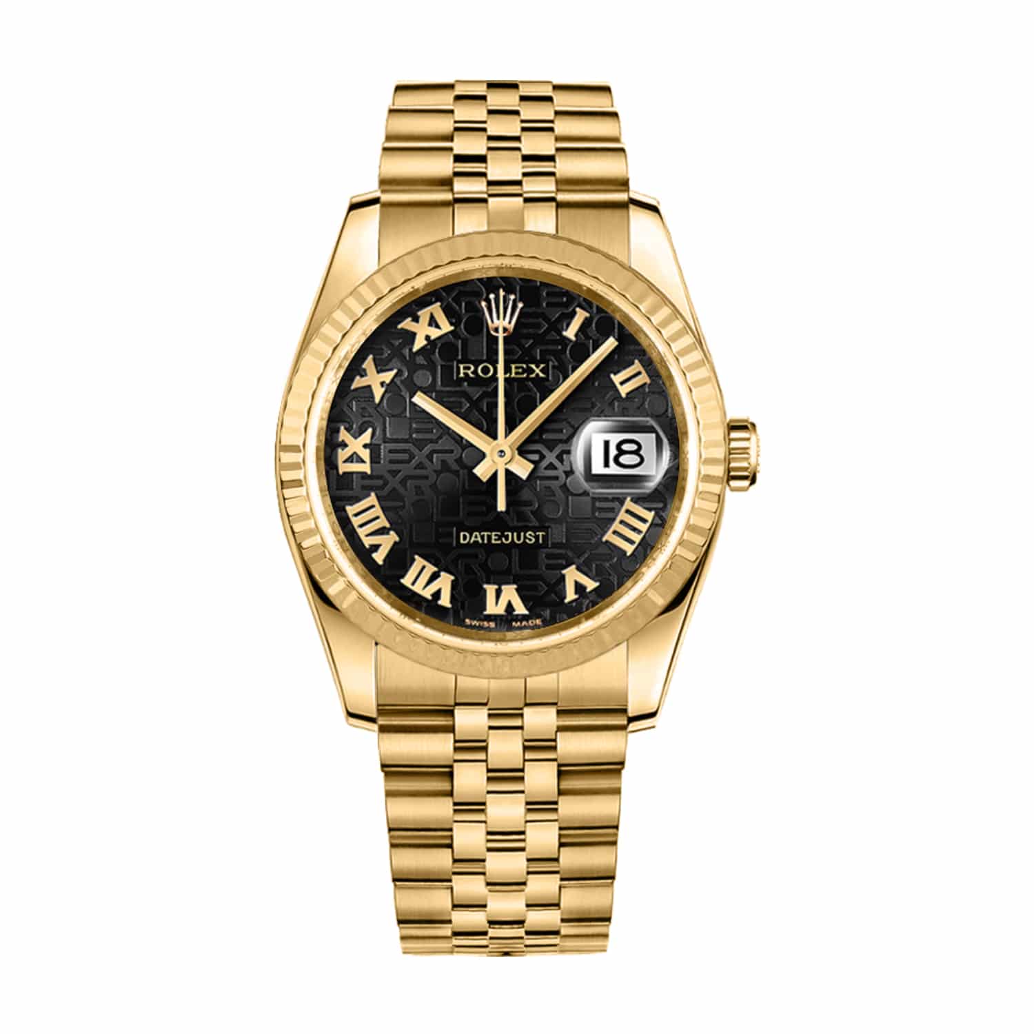rolex-116238-0073-black-roman-dial.jpg Rolex Datejust 116238-0073 Black Roman Dial - Image 1