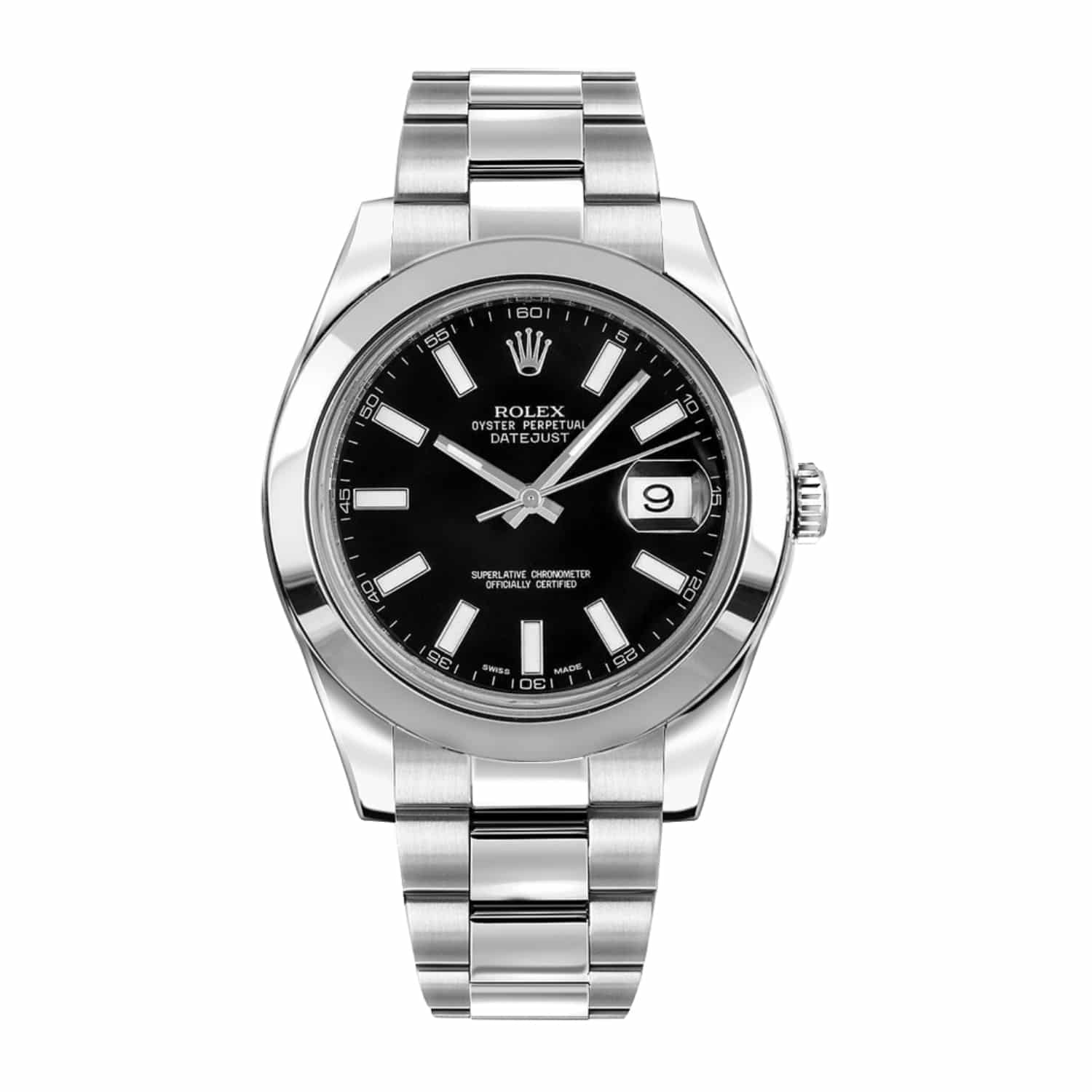 rolex-116300-0001-datejust-black-dial.jpg Rolex Datejust 116300-0001 Stainless Steel Black Dial - Image 1