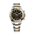 Rolex 116503 Cosmograph Daytona Black Index Oyster Steel and Gold Mens Watch