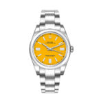 Rolex Oyster Perpetual 126000-0004 Yellow Dial Stainless Steel Oyster Bracelet