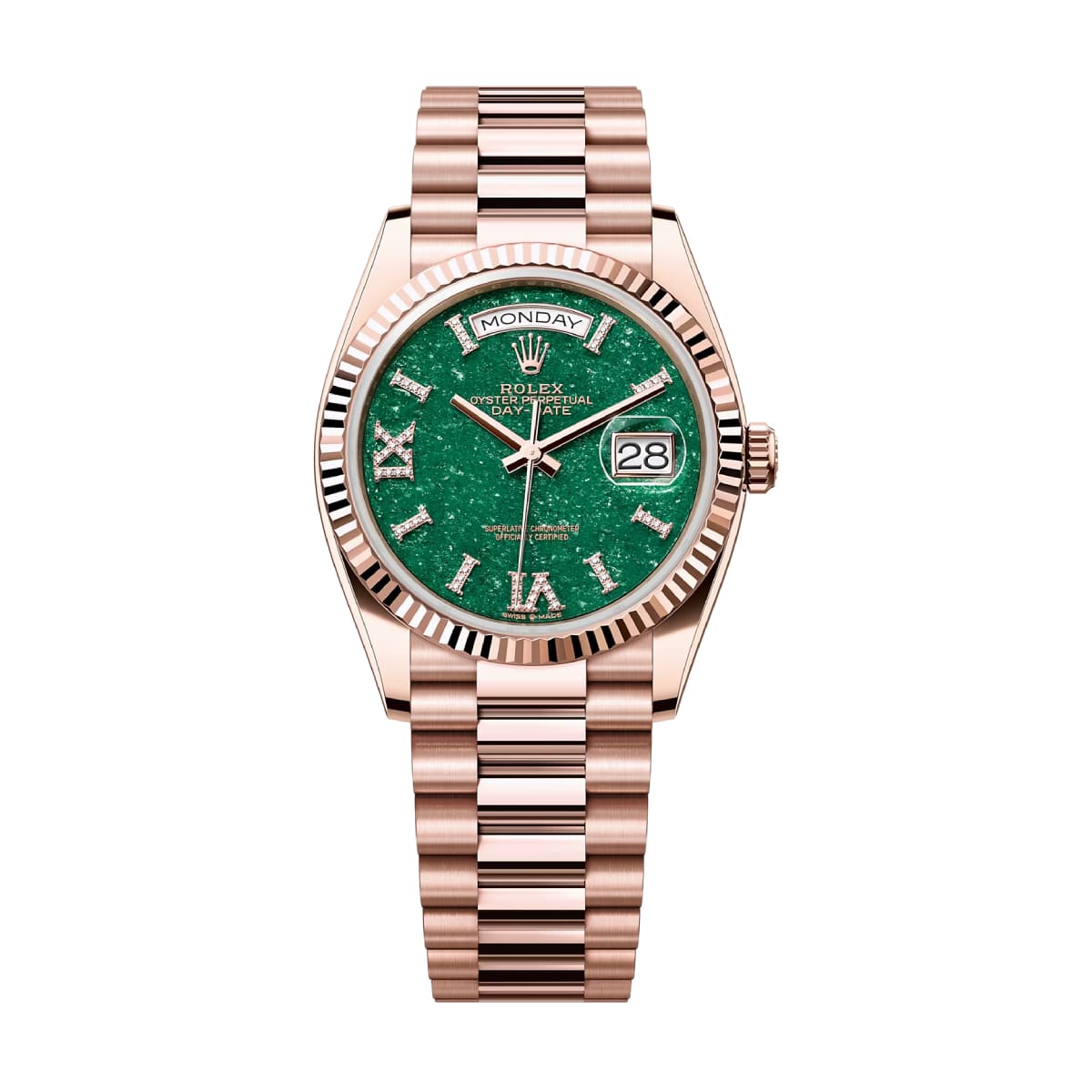 rolex-128235-0068-green-aventurine-diamonds-dial.jpg Rolex Day Date 128235-0068 Green Aventurine Diamonds Dial - Image 1