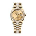 Rolex Day Date 128348rbr-0027 Champagne Dial & Diamond Bracelet