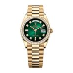 Rolex Day Date 128348RBR-0035 Green Ombré Diamonds Dial