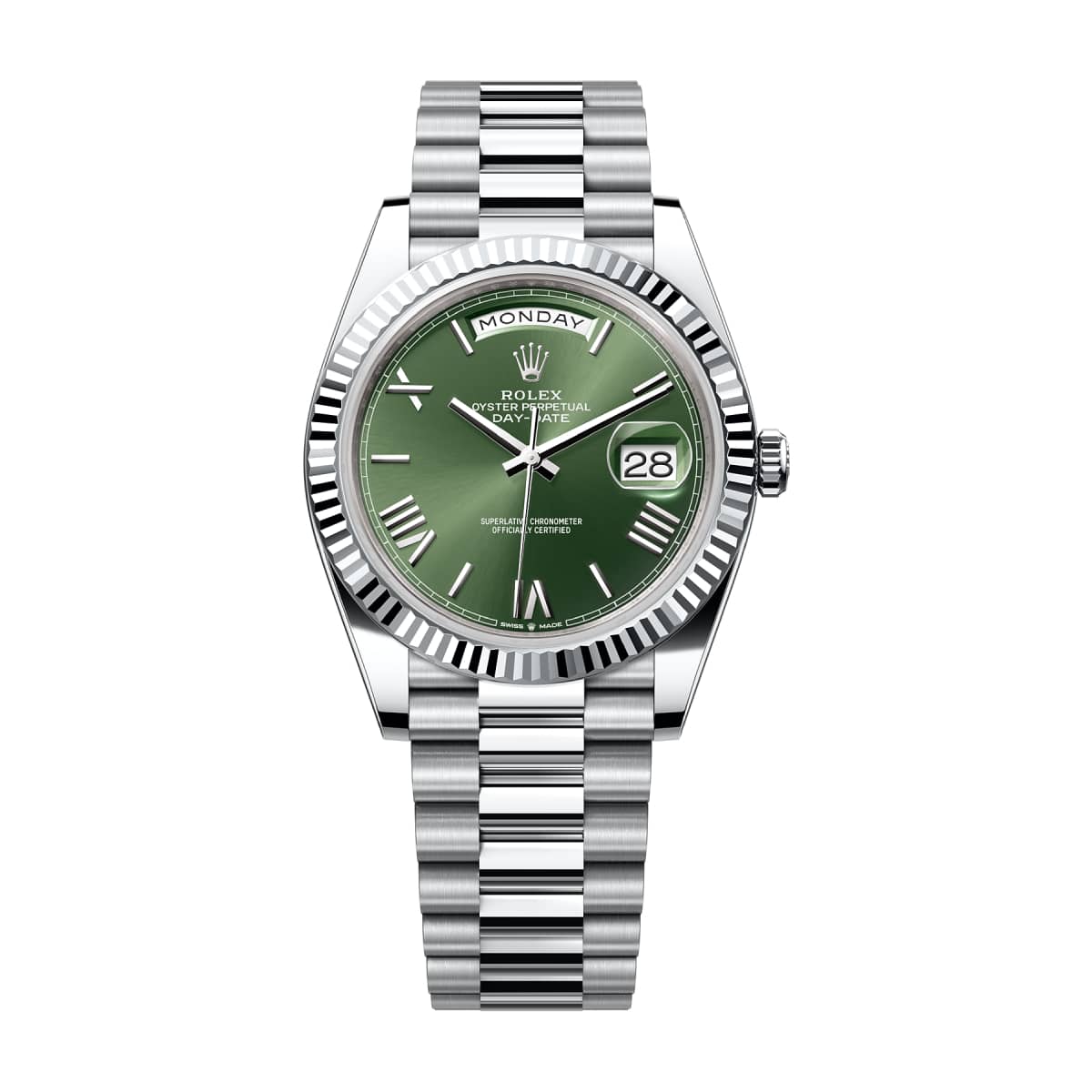 rolex-228236-008-green-diamond-dial.jpg Rolex Day Date 228236-0008 Green Roman Dial - Image 1