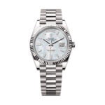 Rolex 228239-0078 Day-Date MOP Baguette Diamond Dial 40mm White Gold