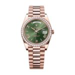 Rolex Day Date 228345rbr-0011 Olive Green Dial