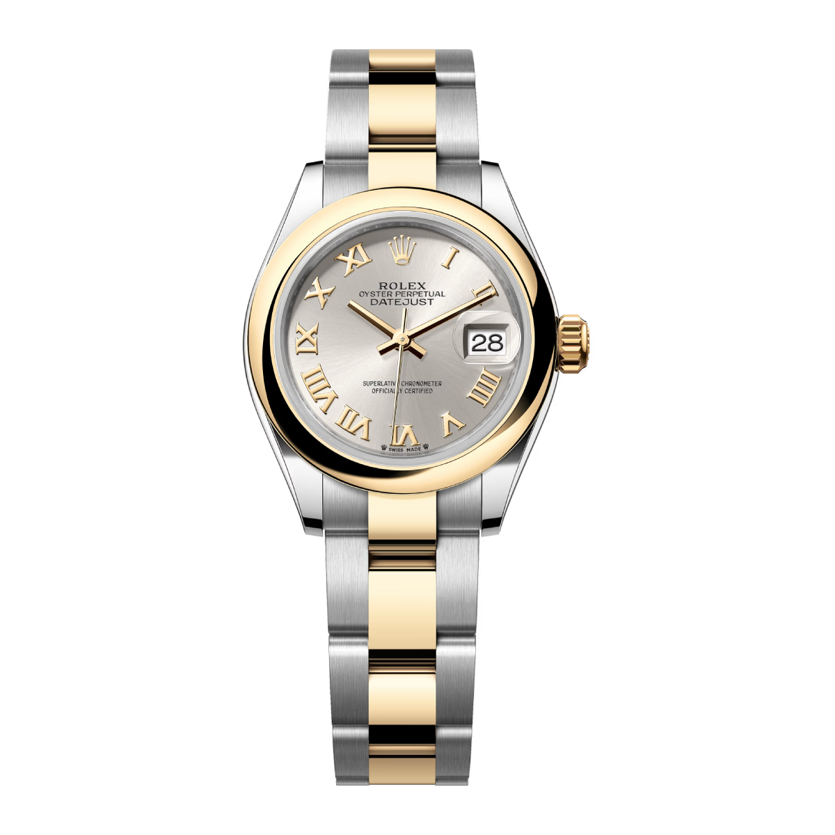 rolex-279163-0006.jpg Rolex Lady-Datejust 279163-0006 Silver Roman Dial Oyster Bracelet - Image 1